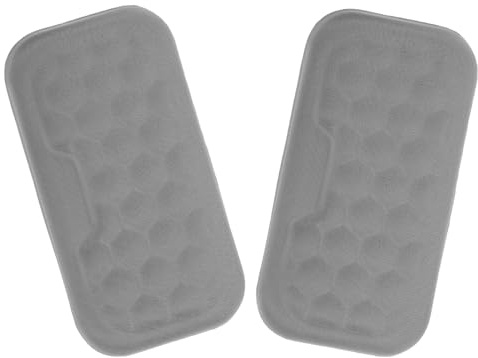 FIXOSHEE 2Pcs Memory Foam Mouse Wrist Rest Pad with Ergonomic Memory Foam Cushion, Laptop Wrist Support for Office Work and Gaming, Soft Desk Hand Protector