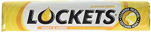 Lockets Lozenges, 41g, Pack of 20, Honey and Lemon Candy