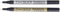 Pilot Super Colour Extra Fine Marker Bullet 1.0 mm Tip - Gold/Silver, Pack of 2