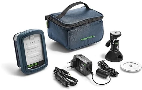 Festool Arbeitsleuchte KAL II-Set SYSLITE (mit integrierter Akku 7,2 V, KFZ-Ladeadapter, Netzadapter 230 V, Magnetkugelkopf mit Stativteller, Transporttasche)