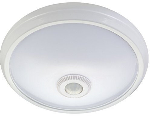 Maclean MCE131 Ceiling LED Lamp with PIR Motion Sensor, White, PIR 12.0 watts