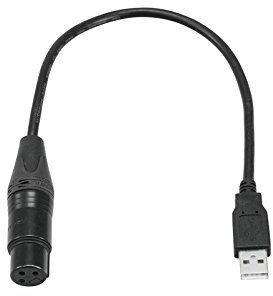Eurolite USB-DMX512-Interface/Update-Adapter | USB-DMX-Interface ohne Software zur Verwendung mit Lichtsteuerprogrammen | Ermöglicht die Steuerung von DMX-Geräten mit einem Computer