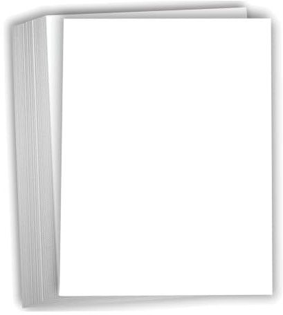 Hamilco White 80lb Cover Heavy 8.5x11 Cardstock for Invitations (50PK) | Invitations, Wedding Invites, Scrapbooking & DIY Crafts – Laser & Inkjet Printable, Made in USA & Acid-Free Paper