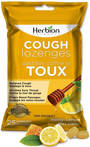 Herbion Naturals - Hustenpastillen Honey Lemon Flavor - halsschmerzen - 25Cts