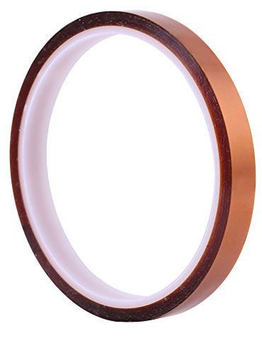 Akozon High Temperature Resistant Klebeband Roll 10mm*30 mt Selbstklebende Hochtemperatur Hitzebeständige Isolierband für PCB SMT Löten, Pulverbeschichtung, Sublimation, Isolierender Leiterplatten