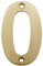 Stainless Steel Front Door Numbers with Brushed Finish (0-9) (0)