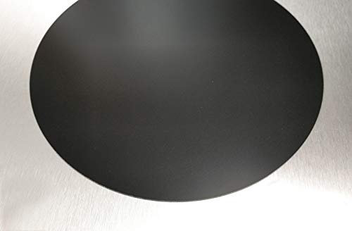 3D Drucker Dauerdruckplatte RUND 225mm x 1,0mm - ABS PLA PETG HIPS Filament (GFK Black)