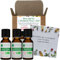 VOSHUILES - Mon Petit Kit Inhalation Hiver - 3 Huiles Essentielles Bio - 100% Pure et Naturelle - HEBBD, Ecocert - Ravintsara, Laurier Noble, Tea Tree - Applications Diverses - 3x10ml