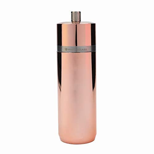 MasterClass Pepper or Salt Grinder, Plastic, Copper Effect, 17 cm, Silver Gray