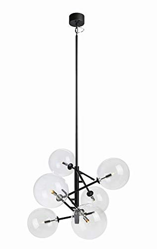 ANDREW Pendant by Markslöjd - Six CLEAR Glass Shades - Modern Light