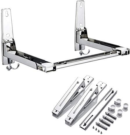 Duchunsheng Mikrowellenhalterung Schwerlast Metall, Universalwandhalterung Für Mikrowellen, Rostfreier Stahl, Mikrowellen-Halter Für Die Wand-Befestigung, Für Minibackofen Grillofen Kaffeeautomaten