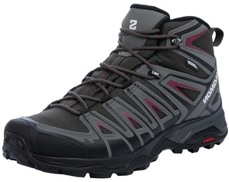 Salomon X Ultra Pioneer Mid ClimaSalomon Waterproof Herren Wanderschuhe, Alle Wetterbedingungen, Sicherer Fußhalt, Stabil und gedämpft, Peat, 43 1/3