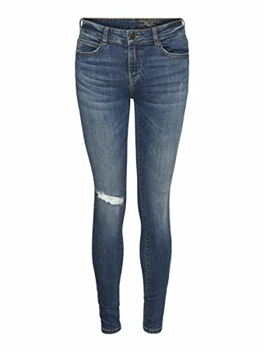 Noisy may Damen Nmlucy Nw Dest Sknny Az155mb Noos Jeans, Medium Blue Denim, 26W 30L EU