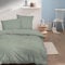 MATT & ROSE Housse de Couette 140x200 cm Unie Coton LAVÉ | 100% Coton Lavé | Lichen | Oeko-TEX