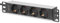 DIGITUS Regleta de alimentación de 4 vías, 1U, 10 pulgadas (254 mm), montaje en rack en armario de red, DN-95418, plateada/negra