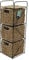 JVL Seagrass 3 Drawer Storage Tower