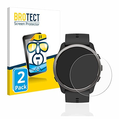 BROTECT Schutzfolie für Suunto 5 Peak | 2 Stück Transparenter Displayschutz Made in Germany Klare Displayschutz-Folie Clear Einfache Montage Case-Friendly