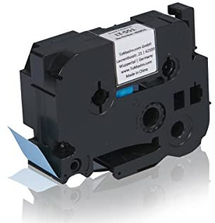 Inkadoo Kompatibel Farbband für Brother TZE551 Schwarz auf blau Laminat P-Touch 2400 E 2420 PC 2430 PC 2450