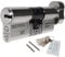 Nickel, 35/50 (85mm) greenteQ Orion TS007 3-Star Anti-Snap Thumbturn Euro Cylinder Twist Lock Door Barrel