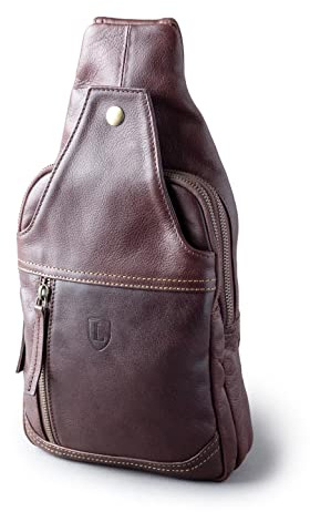 Keswick Leather Sling Bag in Brown