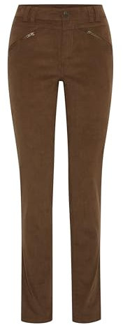 fransa FRTean Damen Hose Stoffhose Cordhose mit Stretch Tokyo Tight Fit Mid Waist, Größe:38, Farbe:Rain Drum (190916)