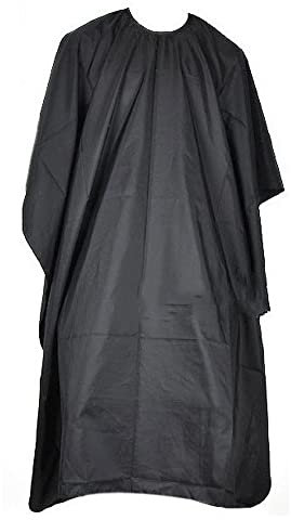 CENRONG Haarschnitt Friseurumhänge,Barber Cape Professionell,Wasserdicht,Leichte Reinigung Umhang für Haar Styling,Schnitte und Färben(Schwarz)