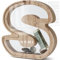 DBPBToU Tirelire en Bois en Forme de Lettre, Tirelire Cochon Personnalisée pour Enfants, Tirelire Billet Transparente Créative pour Cadeaux de Festivals/Décoration Intérieure/Souvenir (S)