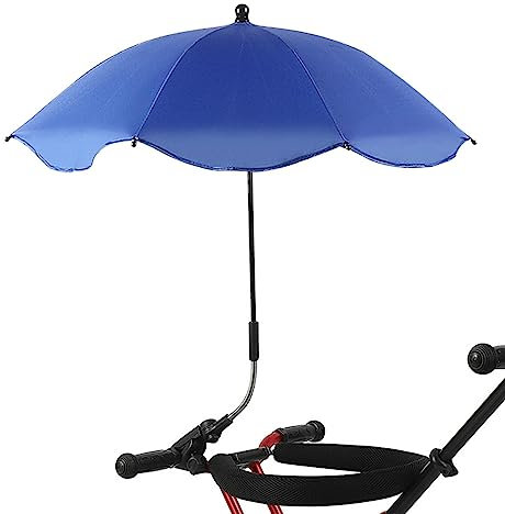 Sombrilla Carro Bebe Universal | Sombrilla portátil para cochecito de bebé | Ajustable en 360 grados con abrazadera | Sombrilla Carro Bebe | para carrito, bicicleta, silla de ruedas, silla de playa
