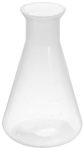 PATIKIL 250ml Plastic Erlenmeyer Flask, 1 Pack Wide Mouth Conical Flask for Laboratory, Clear