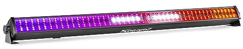 BeamZ LCB288 LED Bar, Bühnenlicht, LED DJ Lichteffekt Bühne, Washer und Strobo, DMX, Master Slave Sync, DJ Lichteffekt, 288 RGB+W SMD LEDs, 3x16 Sektionen, Discolicht Partylicht, Party Beleuchtung