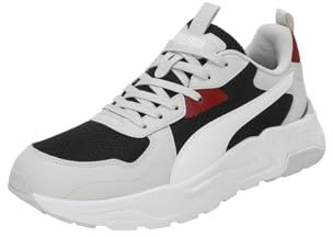 PUMA Trinity Lite, Zapatillas Hombre, Puma Black Puma White Glacial Gray Intense Red, 41 EU