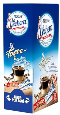 La Lechera Leche Condensada Semidesnatada - 50 sobres de 20 gramos