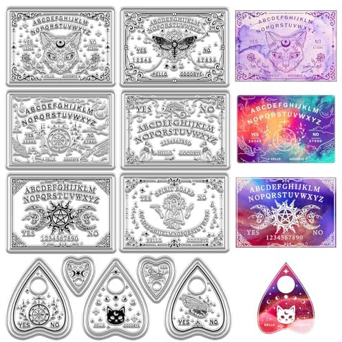 CRASPIRE Motte Klare Stempel, Schwarze Katzenschuppen, Hexe, Magie, Mondphasen, Transparente Stempelsiegel Für DIY Scrapbooking, Tagebücher, Fotoalben, Dekorative Karten