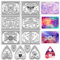CRASPIRE Motte Klare Stempel, Schwarze Katzenschuppen, Hexe, Magie, Mondphasen, Transparente Stempelsiegel Für DIY Scrapbooking, Tagebücher, Fotoalben, Dekorative Karten