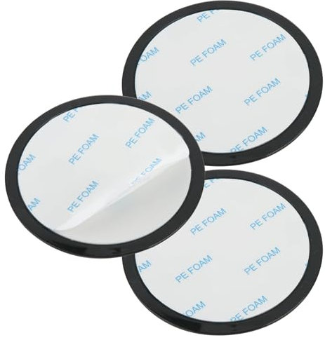 3 Pack Disco de Montaje de Almohadilla de Tablero Adhesivo, 80mm Soporte con Ventosa para Placas de Fijación con Adhesivo Accesorio Universal para Coche para Tablero Cámara GPS