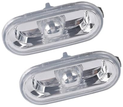 PA Products Pair Left & Right Crystal Clear Side Indicator Repeaters for VW T5 2003-2010 7E0949117