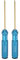 sourcing map 2 destornilladores hexagonales RC de titanio de 2 mm, herramienta de reparación de destornilladores hexagonales RC para modelos de coche, helicóptero y barco, color azul