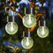 GIGALUMI Hanging Solar Lights Outdoor Garden, New Upgraded Moving Led Beads,4 Pack Waterproof Hanging Globe Solar Lights for Garden Yard Patio Decoration (Warm White)