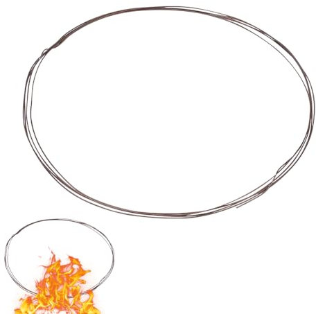 NBEADS Alambre de tungsteno de 3 m, alambre de tungsteno resistente al calor no chapado de 1 mm para la cocción de cerámica, accesorios para hornos para cuentas de porcelana joyas, proyectos de