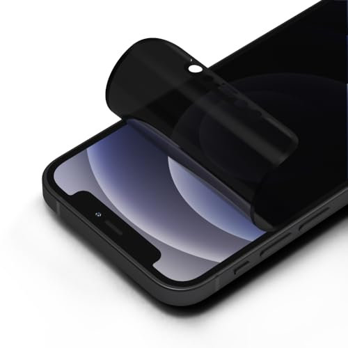 RhinoShield Protector de Pantalla Privacida Pro Compatible con [iPhone 12 Mini] | Resistencia contra Golpes, arañazos, antiestático, Anti luz Azul, Herramienta de instalación incluida.
