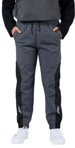 SERENYOU Boys Waterproof Trousers Softshell Trekking Pants Kids Outdoor Hiking Joggers Age 5-14 Years
