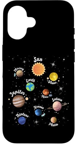 Sonnensystem Planeten Weltall Wissen Wissenschaft für Kinder Hülle für iPhone 16