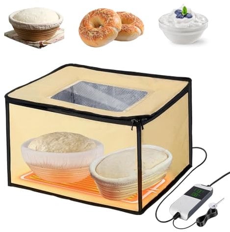 Zojirushi Bread Proofer with Heater, Dough Proofer with Temperature Probe and Window, Proofing Box with Timer and Temperature Control, Sourdough Starter Kit, Pizza Making Accessories