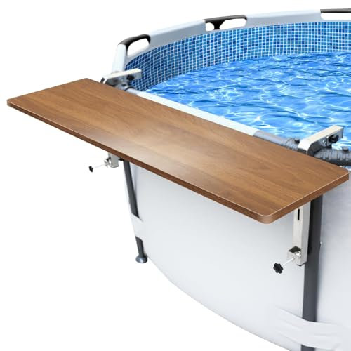 GFTIME Barra de piscina para Bestway, Intex sobre el suelo, redonda y ovalada, exclusivamente apto para rieles superiores de 9,4 cm o menos, barra de natación, estante de piscina sobre el suelo
