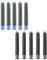 YUNCHUN 10PCS Fountain Pen Ink Cartridges, 3.4 mm Ink Refills Sets for Hongdian, Writing Supplies International Standard Ink Refills, Smooth Writing, Large Capacity and Easy Carry Black + Blue