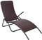 Furniture Item Home Klappbare Sonnenliege Poly Rattan Braun Möbel
