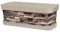 Acan Tradineur - Jardinera de plástico con Plato, Modelo Piedra, Polipropileno, Tiesto, macetero, Recipiente para Plantas, Fabricada en España (Beige - 50 cm)