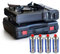 INTEC - Rechaud gaz portable 2200W + 4 cartouches de gaz Camping