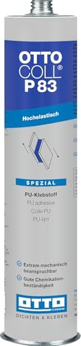OTTO COLL P 83 PU-Klebstoff 310 ml Weiß – hochelastischer 1K Polyurethan-Kleber für Karosserie-, Container-, Waggonbau, Metall, Holz, Kunststoff, Apparatebau, Schiffsbau