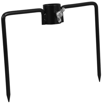VICASKY Hochfester Eisen-erdspieß Für Garten Fahnenmast Laternenstab Balkon Strand Sonnenschirmhalter Wetterfester Vielseitiger Außenständer Für Terrasse Und Angelbedarf